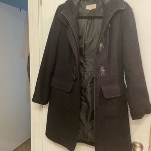 Merona black trench coat